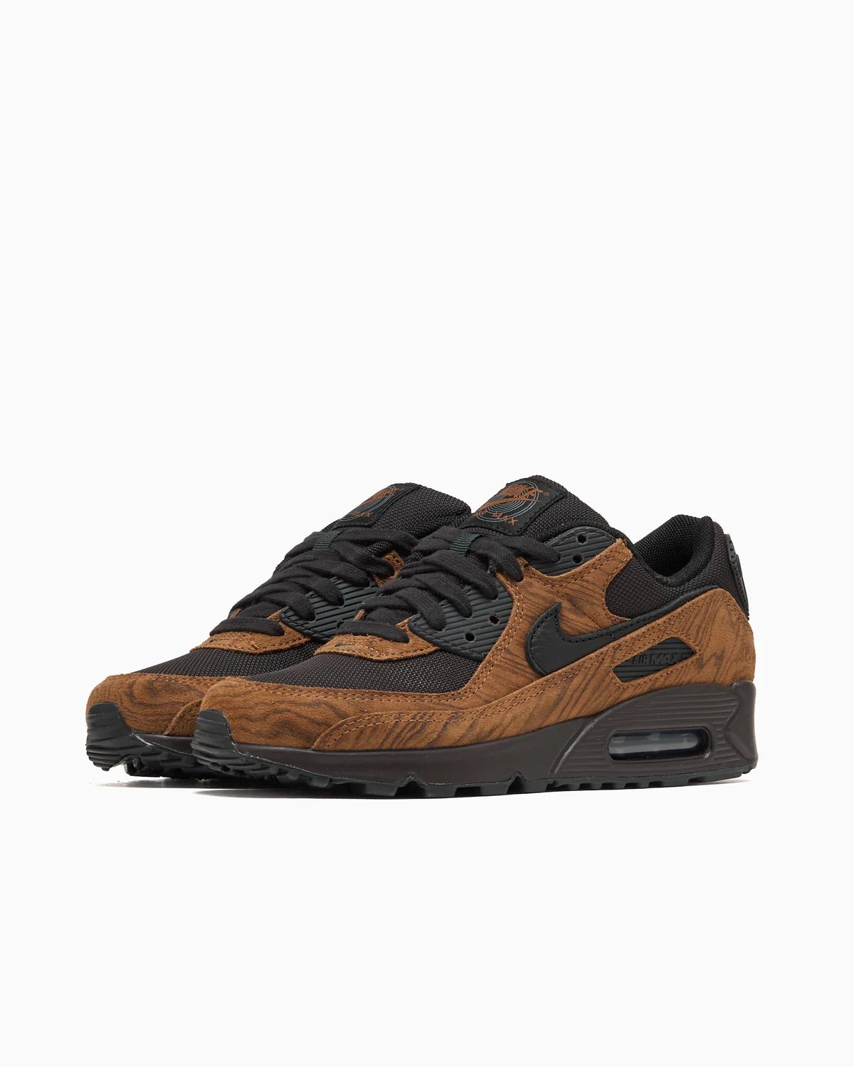 Nike Air Max 90 Premium Light British Tan Velvet Brown IQ0283-281 voorkant