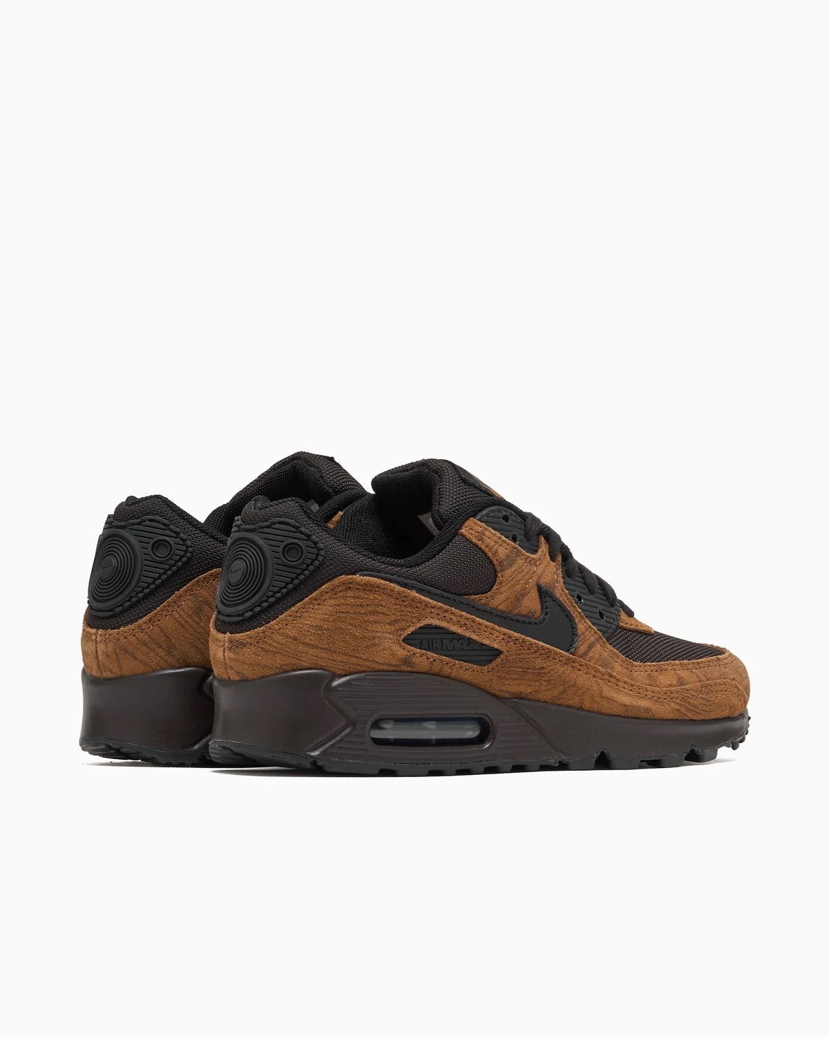 Nike Air Max 90 Premium Light British Tan Velvet Brown IQ0283-281 achterkant