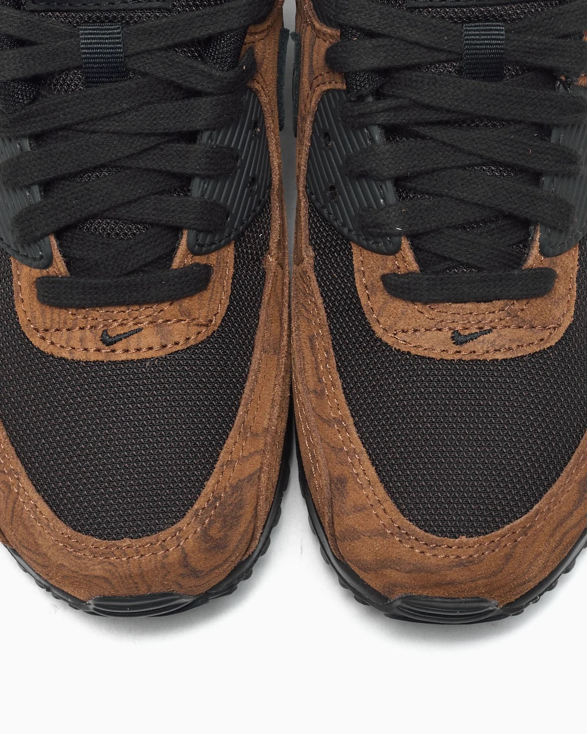 Nike Air Max 90 Premium Light British Tan Velvet Brown IQ0283-281 bovenkant