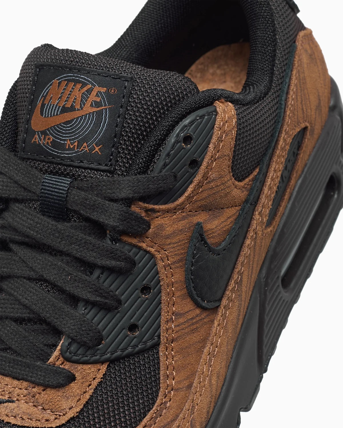 Nike Air Max 90 Premium Light British Tan Velvet Brown IQ0283-281 detail