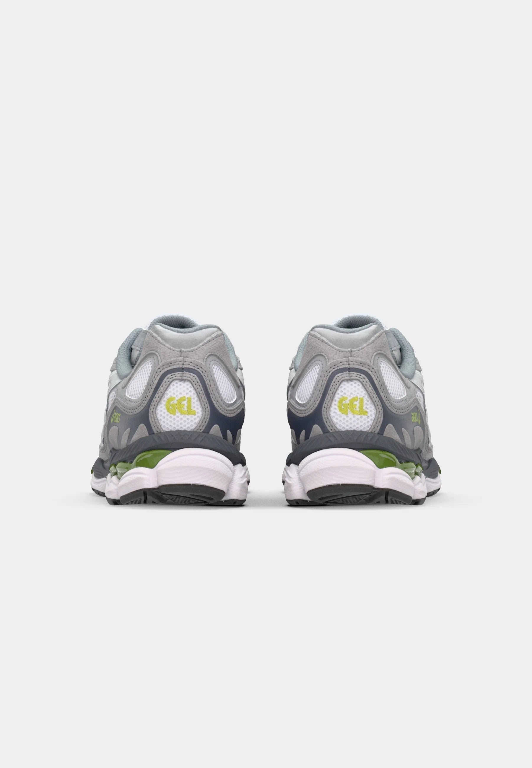 Asics Gel-NYC White Glacier Grey - hiel aanzicht