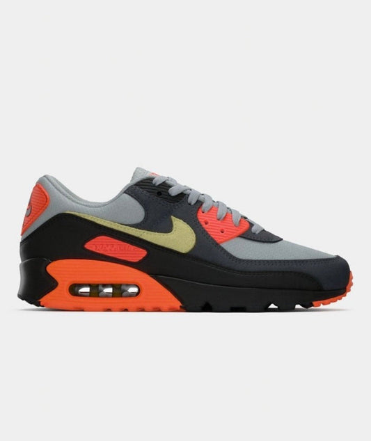 Nike Air Max 90 Light Smoke Grey Hyper Crimson Limelight DM0029-018 zijkant