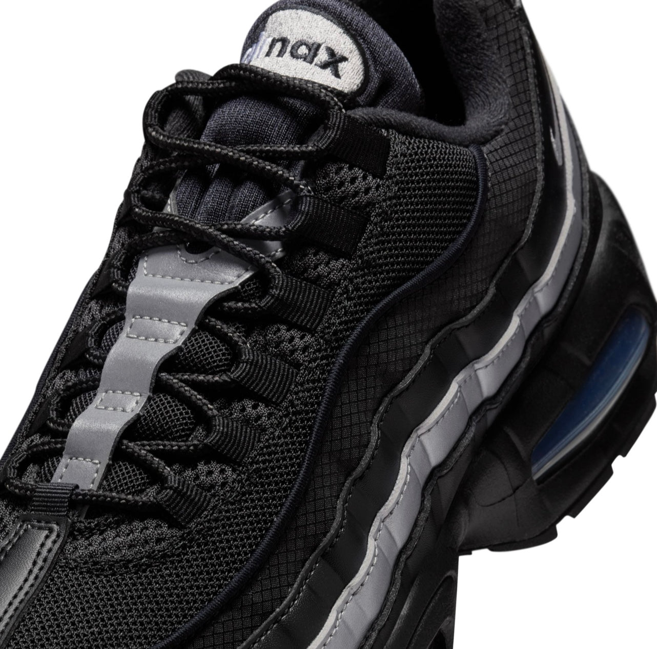 Nike Air Max 95 OG Big Bubble Black White Metallic Silver IB1667-003 detail