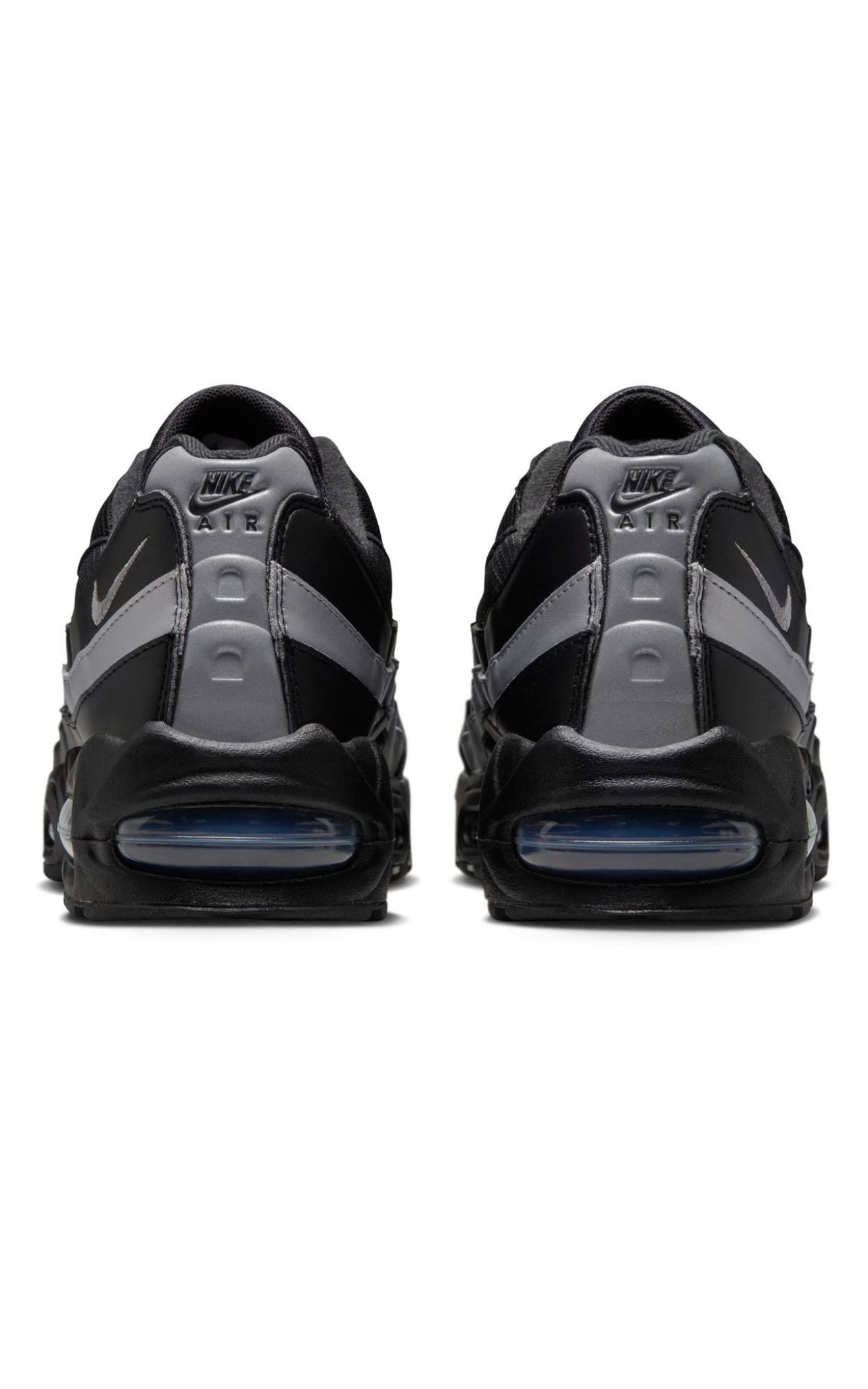 Nike Air Max 95 OG Big Bubble Black White Metallic Silver IB1667-003 hiel