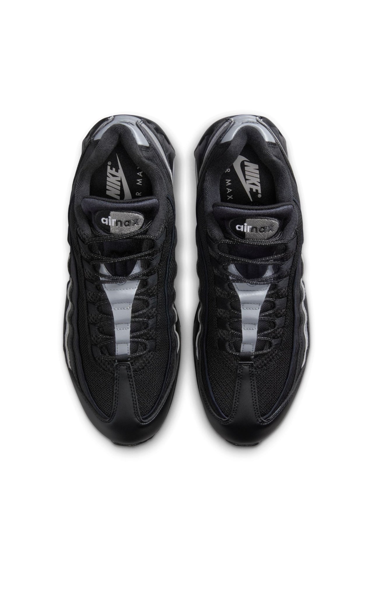Nike Air Max 95 OG Big Bubble Black White Metallic Silver IB1667-003 bovenkant