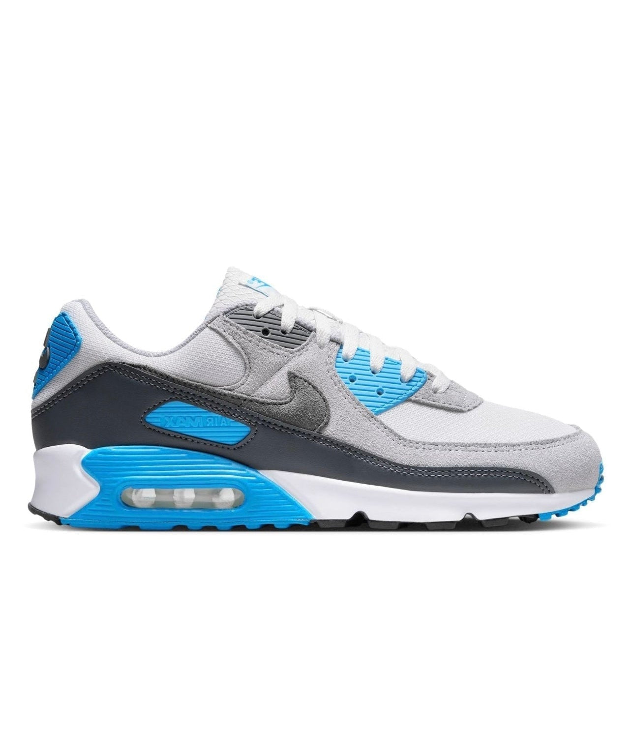 Nike Air Max 90 Platinum Tint Blue Lightning DM0029-019 zijkant