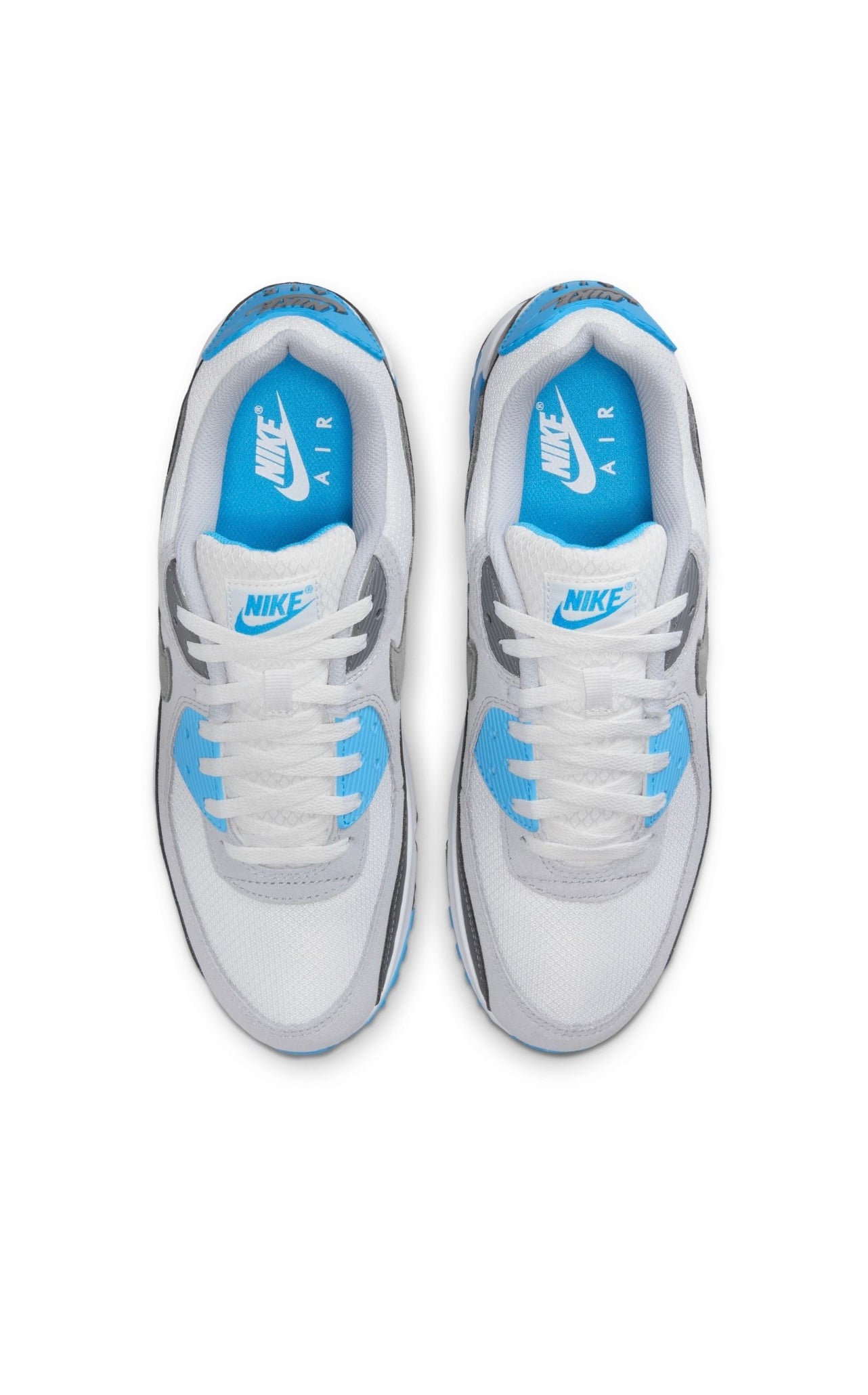 Nike Air Max 90 Platinum Tint Blue Lightning DM0029-019 bovenkant