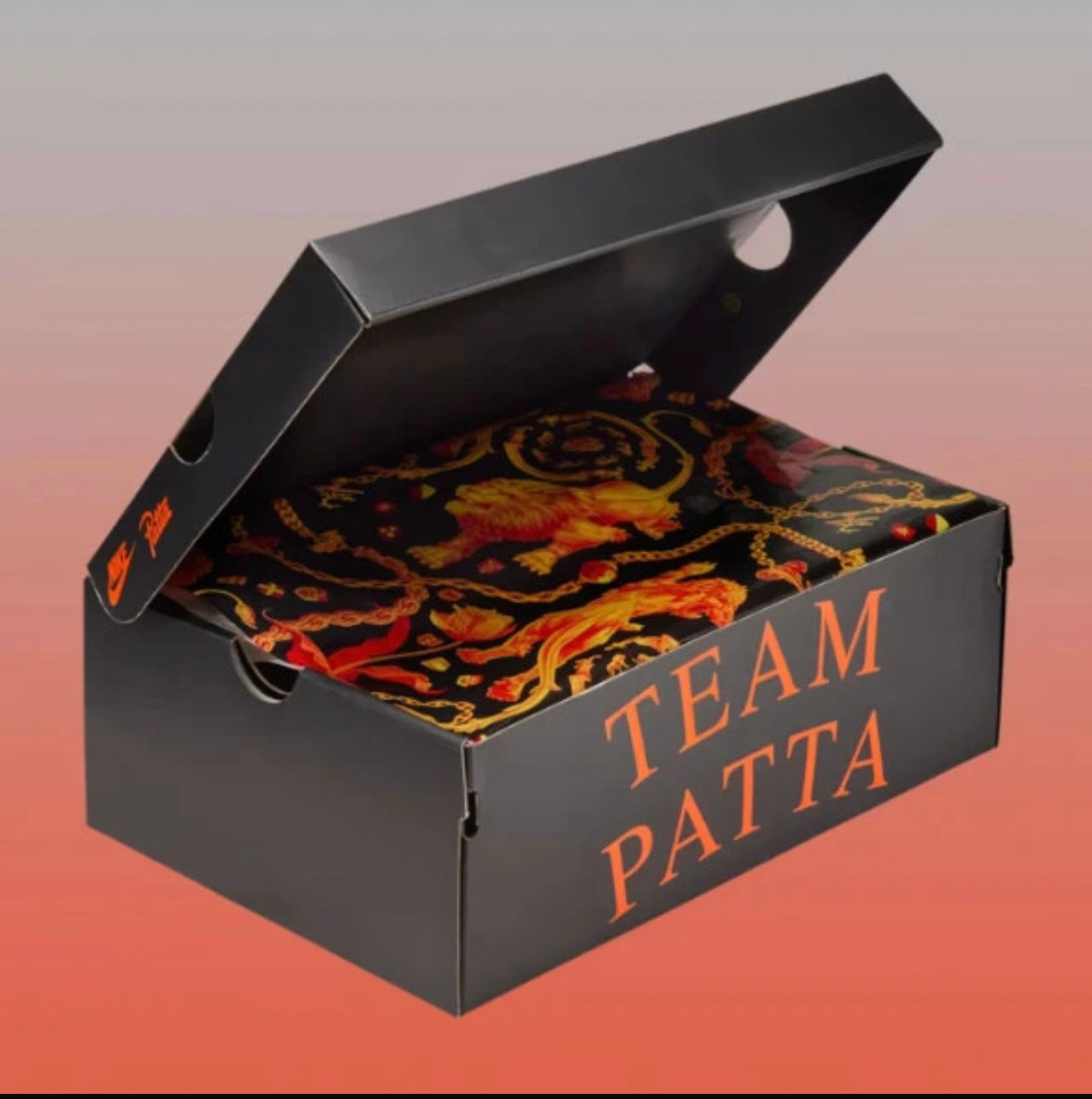 Patta x Nike Air Max 1 Hyper Crimson Black Pure Platinum II7055-800 schoenendoos