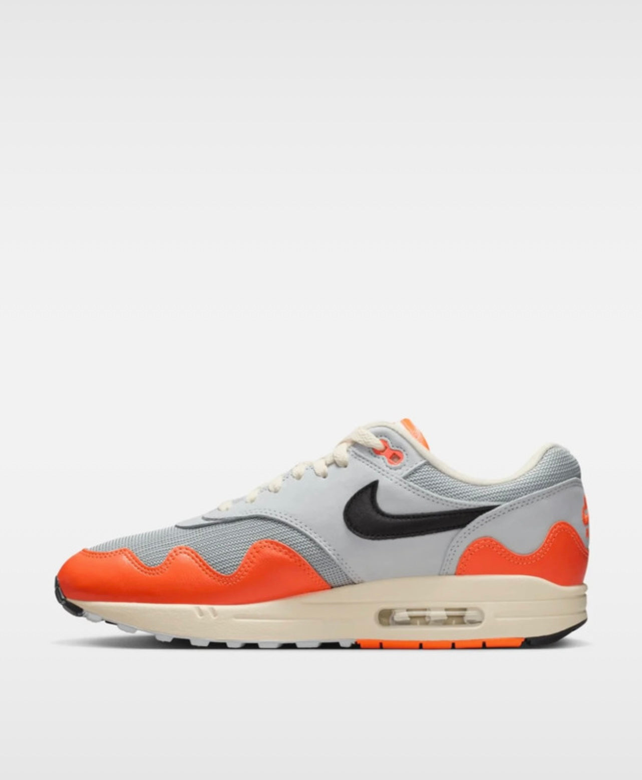 Patta x Nike Air Max 1 Hyper Crimson Black Pure Platinum II7055-800 binnenkant