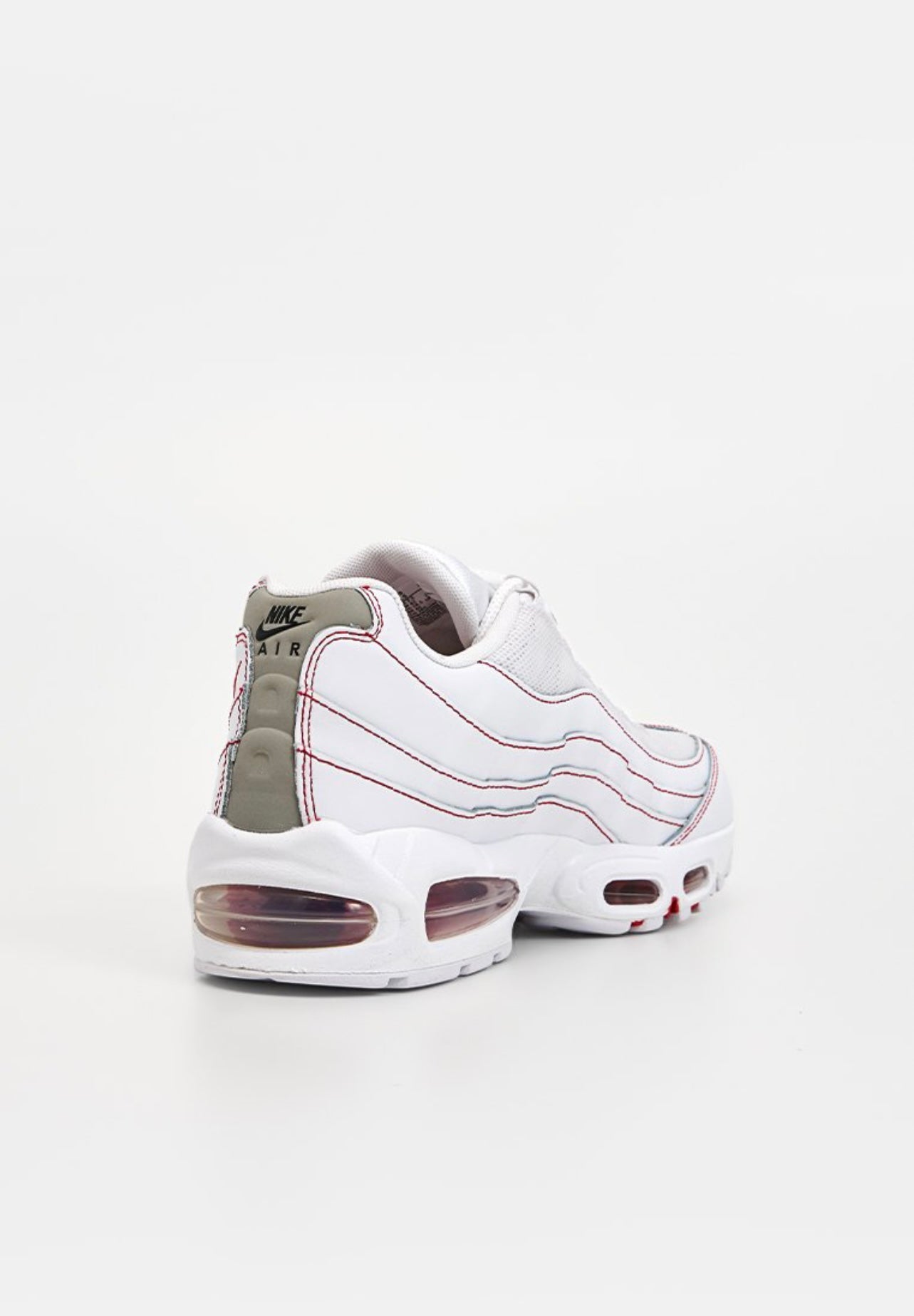 Nike Air Max 95 OG Big Bubble White University Red IB7936-100 hiel