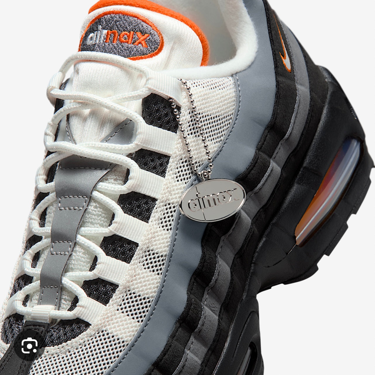 Nike Air Max 95 OG Big Bubble Black Bright Ceramic IM5988-010 detail