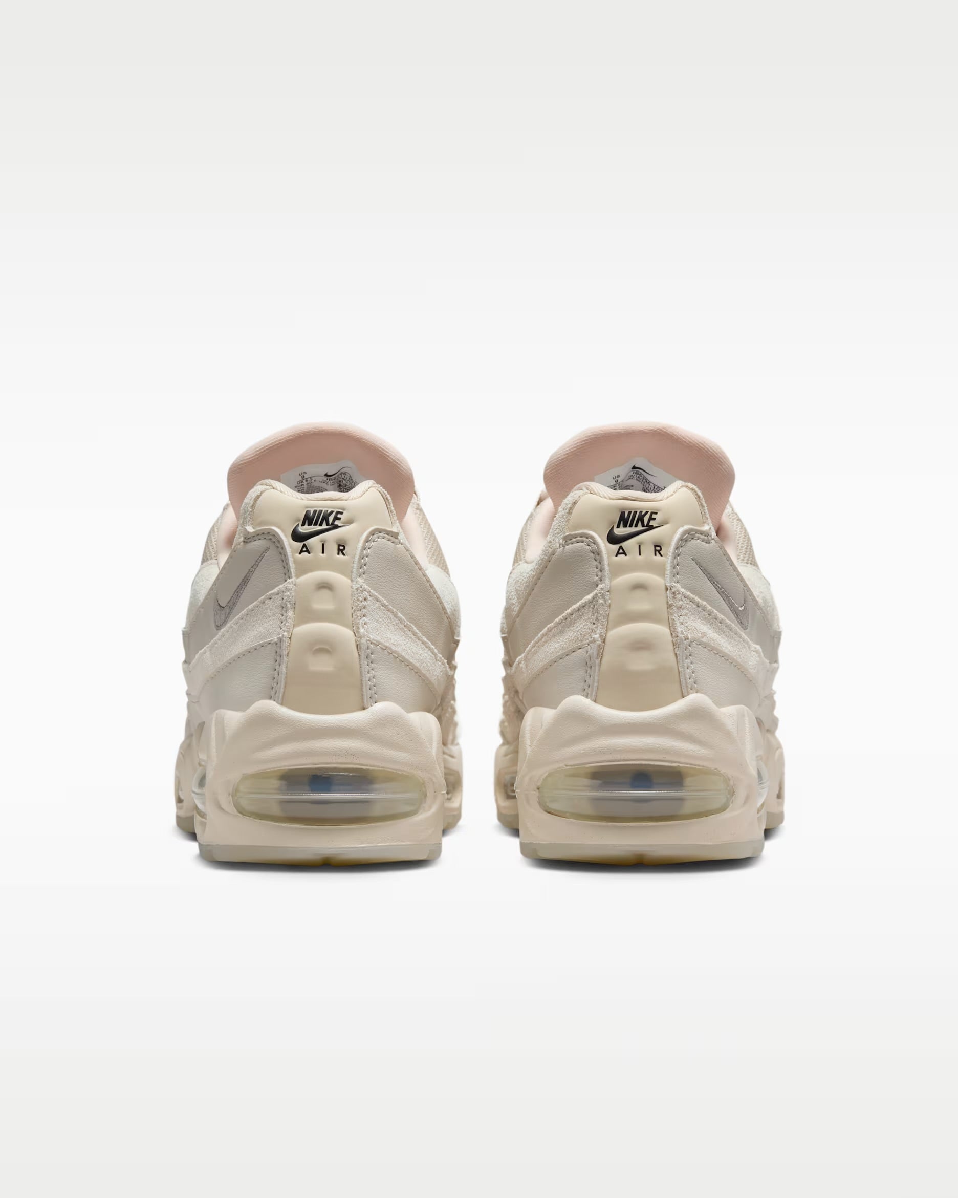 Nike Air Max 95 OG Big Bubble Soft Pearl IB6396-101 hiel