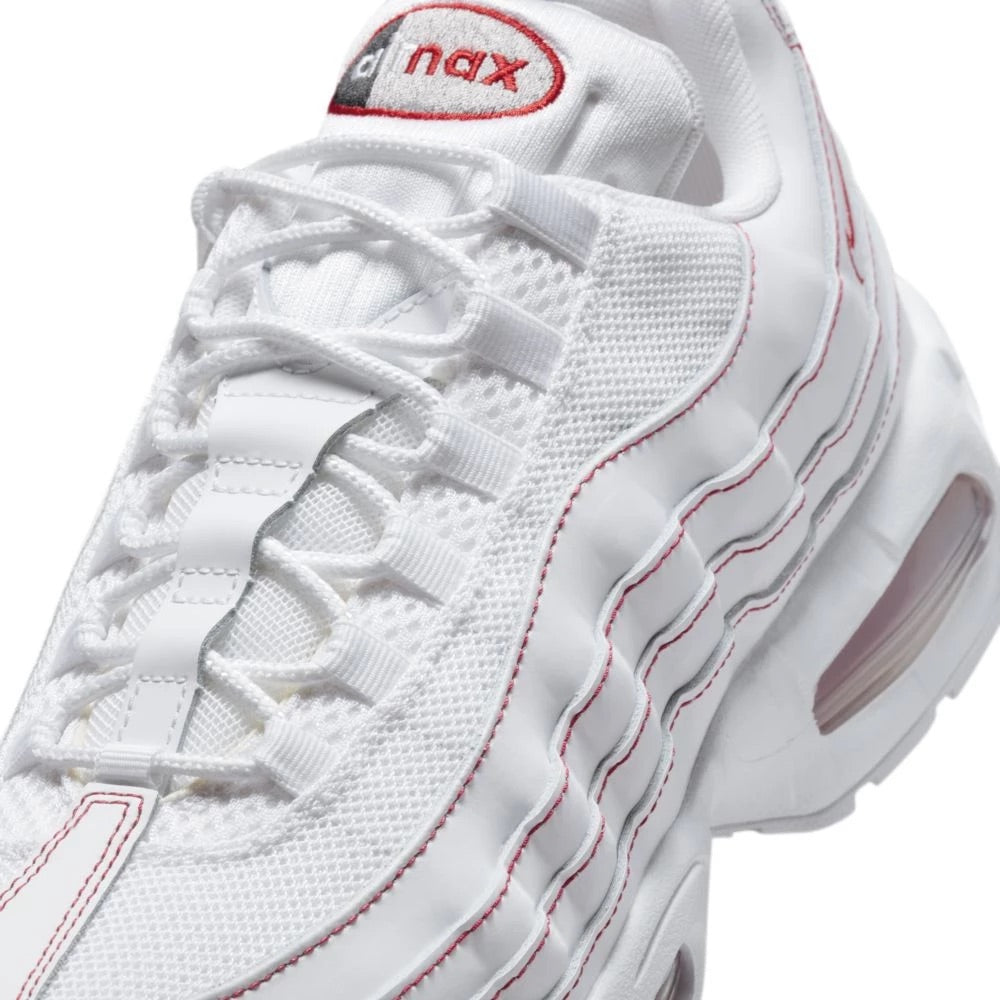 Nike Air Max 95 OG Big Bubble White University Red IB7936-100 detail