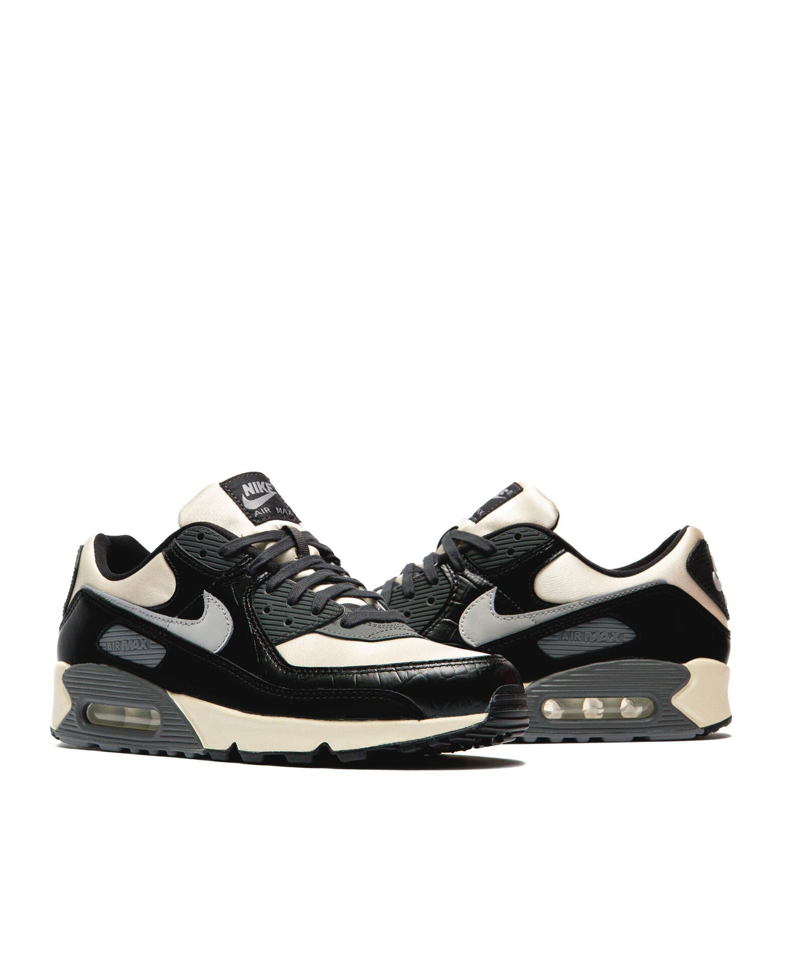 Nike Air Max 90 QS Smoke Grey Crocodile IQ4468-100 zijkant binenkant