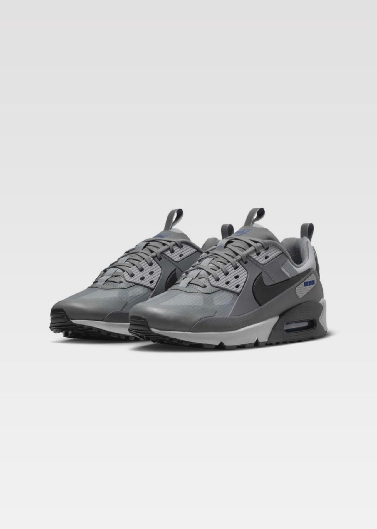 Nike Air Max 90 Drift Cool Grey Deep Royal Blue voorkant