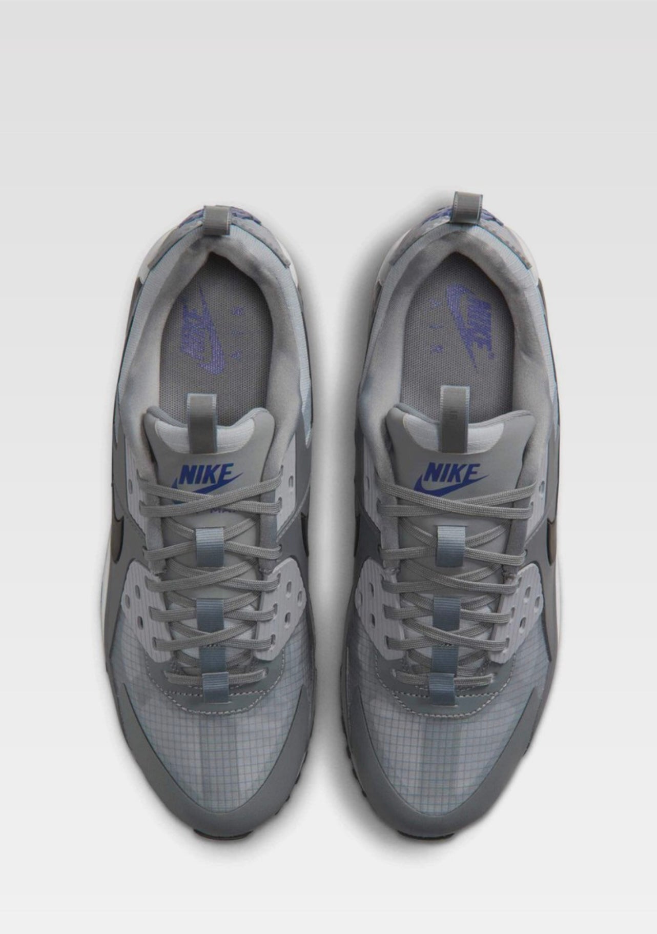Nike Air Max 90 Drift Cool Grey Deep Royal Blue bovenkant