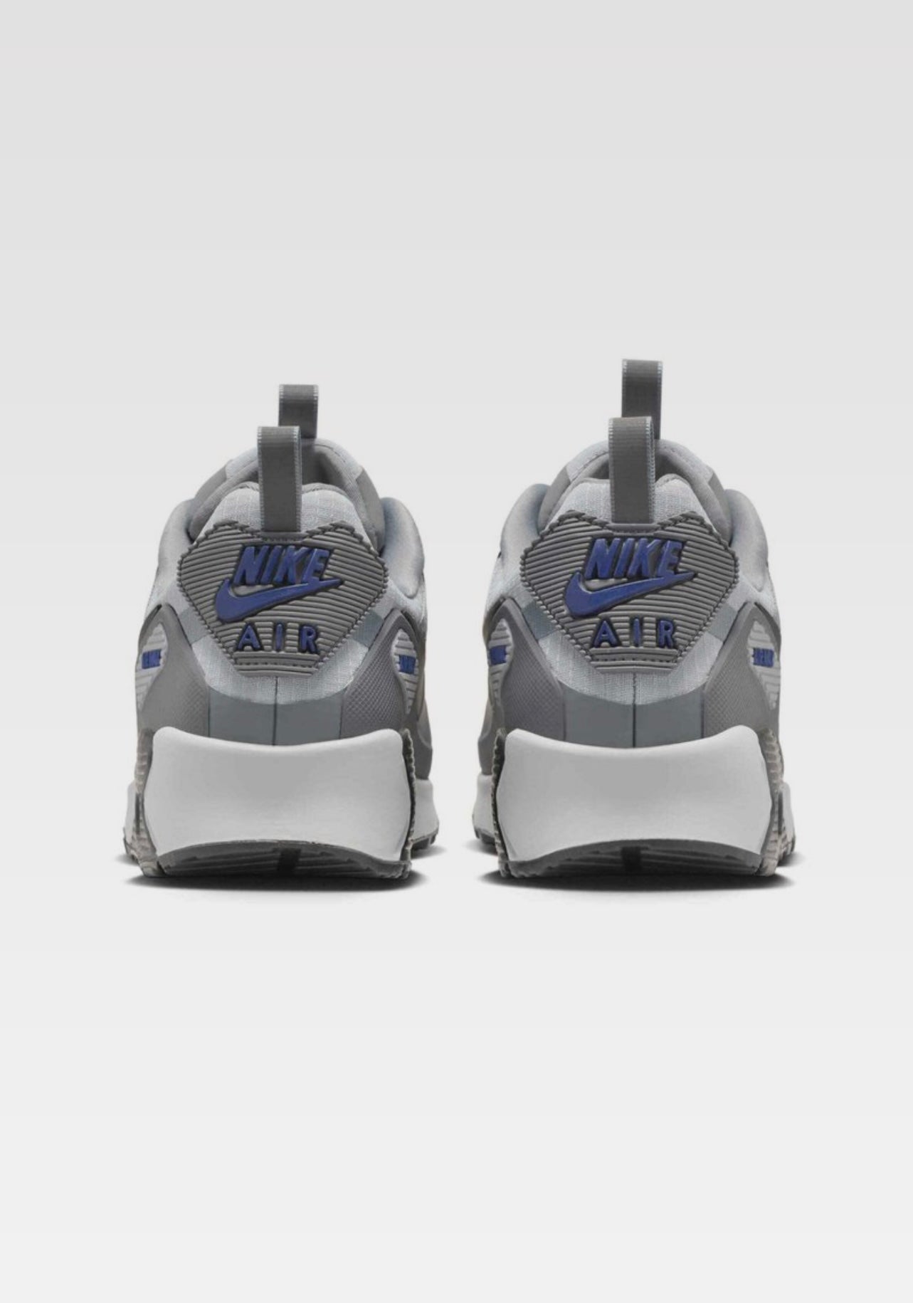 Nike Air Max 90 Drift Cool Grey Deep Royal Blue achterkant