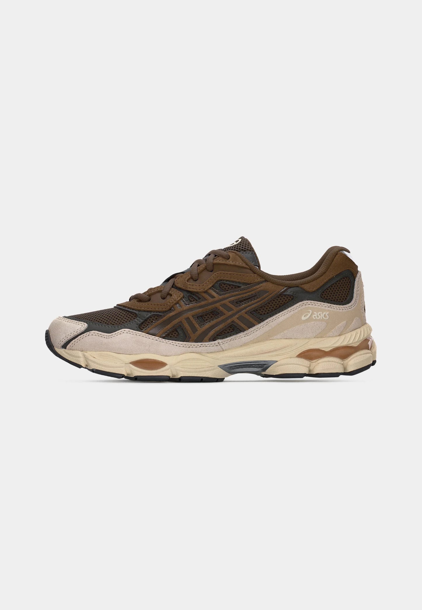 Asics GEL-NYC Brown Storm Black 1203A383-201 zijkant