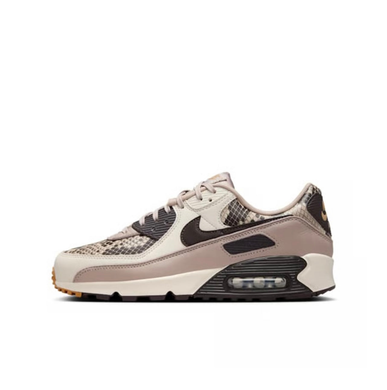 Nike Air Max 90 SE Tan Snakeskin HF1212-200 zijkant
