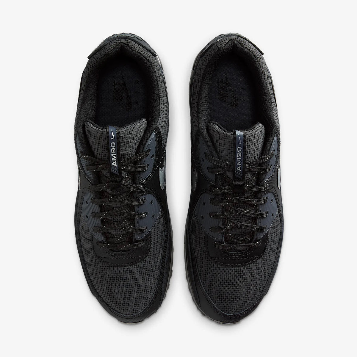 Nike Air Max 90 Black Reflective Silver IQ0291-010 bovenkant