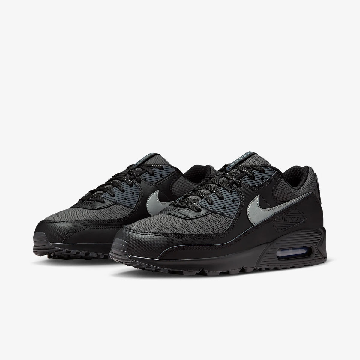 Nike Air Max 90 Black Reflective Silver IQ0291-010 voorkant